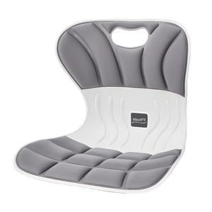 마야핏 인체공학적 요추 지지 쿠션, 회색, 460mm x 440mm 340mm, 대형, 사무용 의자 및 카시트, 자세 교정, 임신 편안함, 110-300파운드 용량