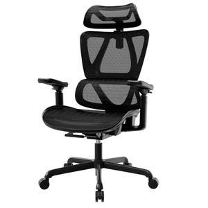 ELABEST T11 인체공학적 사무용 의자, 별도의 허리 지지대가 있는 하이백 데스크 매직 팔걸이, 조절 가능한 넓은 머리 받침대, 컴피 이그제큐티브 컴퓨터 크고 큰 홈 오피스용 메쉬 의자