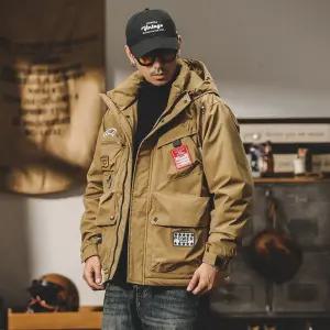 솔저스2 남자 패딩 점퍼 카고 겨울 후드 아웃도어 멀티 포켓 도톰 사파리 OPH4