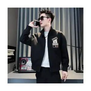 키체샵 남성 항공 점퍼 가을 와펜 자수 야구 복 HO3