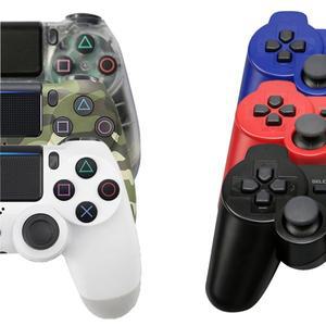 PlayStation 4/Slim/Pro/PS3 콘솔 컴퓨터 PC 용 무선 게임 컨트롤러 Bluetooth 패드 6 축 자이로 스코프 이