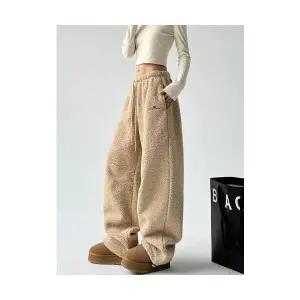 토르 남성 플리스 바지 겨울 도톰 캐주얼 보온 롱 카키 OPH4