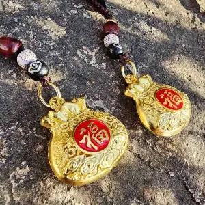 금전운 황금 복주머니 키홀더 WFGQ11V