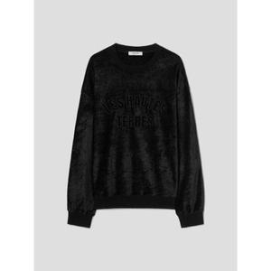 에잇세컨즈 8seconds 벨벳 그래픽 스웨트 셔츠 블랙