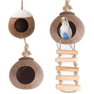 겨울스틸 애완조류 번식 둥지  하우스 스윙 사다리 앵무새 핀치 자연 러브버드 케이지 걸이형 퍼치