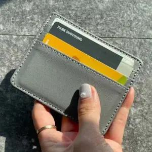 슬림한 포켓 카드지갑 그레이 카드홀더 명함지갑 카드 홀더 카드지갑 교통카드지갑