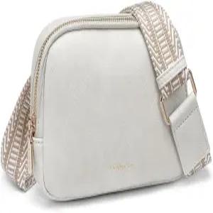 여성용 텐스타 미니 벨트 가방 여성 패션 크로스바디 패니 팩 가죽 허리 가방(그레이)