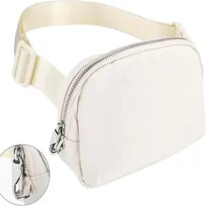 방지 벨트 가방 여성 여행용 패니 팩 스트랩과 뒷주머니가 조절 가능한 잠금 허리 크로스바디 백 청소년