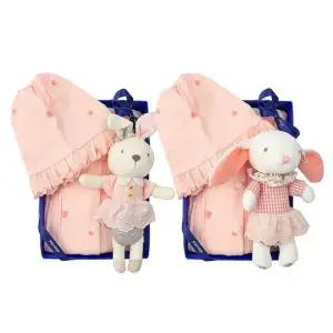 [압소바] 26SS클로이우주복(모자)2벌 토끼인형2종 쌍둥이세트 (B1A1110621)