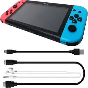 X80 16GB 내장 1000+ 게임용 HaeKap 휴대용 게임 콘솔 7인치 HD 출력 레트로 저렴한 선물 지원 TV 플레이