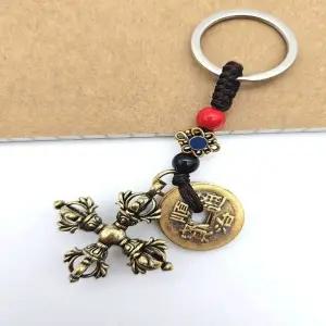 액막 금강저 열쇠고리 키링 부적 능엄주키링 무속용품 (WFK92UR)
