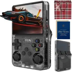 R36s 핸드헬드 게임 콘솔 3.5인치 IPS 스크린 레트로 128g TF 3000mah 배터리 21000개 이상의 클래식