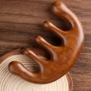 두피 브러쉬 우드 빗 얼굴 마사지 두피케어 헤어관리 (WFK9FKK)