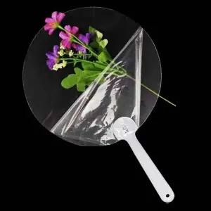 PVC 투명 부채 만들기 미술 학습 수업 준비물 DIY (WFK9FKX)