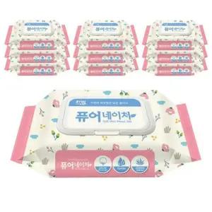 [리빙][리빙] 리빙 퓨어 네이처 물티슈 캡형 100매 10팩 (42931204)