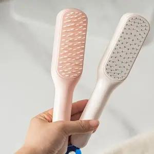 헤어빗 자동청소 머리빗 볼륨 빗살 헤어브러시 간편 (WFK9FL8)