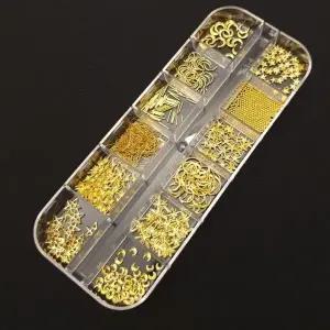 네일파츠 레진 네일스톤 세트 네일큐빅 골드스타 (WFK9XYX)