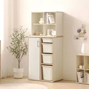 교구장 2colors 세트 상부수납장 선반장 수납가구 다용도수납장바구니장