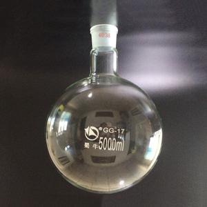 SHUNIU 단일 표준 입구 둥근 바닥 플라스크 용량 5000mL 및 조인트 4038 목 붕규산염 유리