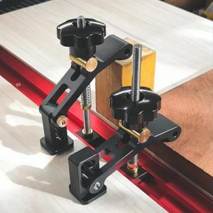 목공 테이블 클램프 액팅 홀드 다운 T-슬롯 T-트랙 마이터 트랙 알루미늄 합금 고정 클립 슈트 도구 핸드