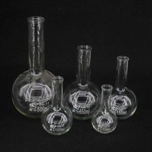 붕규산 유리 긴 목 평평한 바닥 플라스크 내열성 5010015025050010002000ml