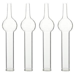 4Pcs 유리 건조 튜브 단일 볼 화학 실험 교육 용품 장비