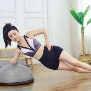 L69 홈트레이닝 줄무늬 밸런스볼 실버 짐볼 홈트 홈트