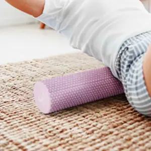 L66 슬림 폼롤러 락퍼플 지압 요가 스트레칭 홈트 홈