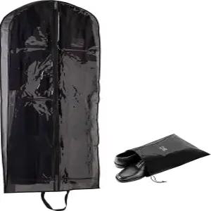 통기성 롱 클리어 코트 + 모피 보관 의류 가방 54인치 5인치 가제트 밍크 울 겨울 트렌치코트 원피스 커버