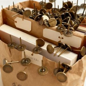 160개 11mm 아연 도금 청동 평머리 못 부식 방지 안전  야외 가구 목재 장식 고정용