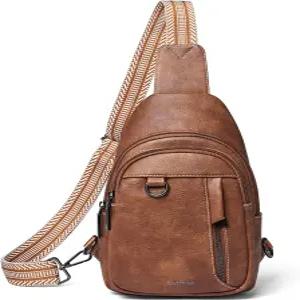 여성 LATMAP 7L 슬링백 남성 가죽 스몰 슬링백팩 데이팩 도난방지 허리색 크로스바디 지갑 여행