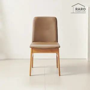 [라로퍼니처]포트 고무나무 원목 식탁 의자 카페 인테리어 체어 1+1