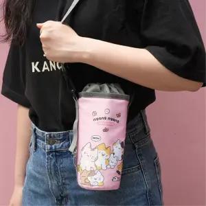 생활방수 초등학생 크로스 물통 가방 주머니 텀블러백 물병파우치 보틀커버