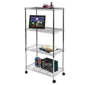 메탈 조립 선반 간편 설치 공간 절약형 수납대 W600 D350 H1200 (WFKA8H3)