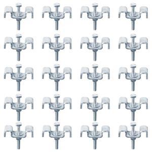 20개의 PCS 격자 클립, 바 격자용 M형 안장 보행로 계단 트레드, 1/4