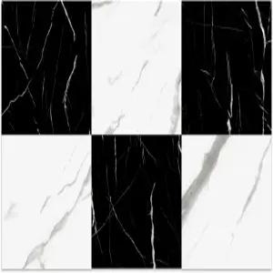 롱킹 30팩 12×12인치 비닐 바닥 타일 - 주방 식당 침실 30제곱피트(마블 텍스처)를 위한 간편한 필 앤