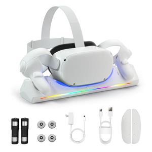 Oculus Quest 2 VR 충전 스탠드에 적합 Mate 3/3S 헬멧 고속 베이스 핸들 자기 보관