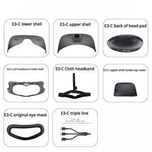 다펑 E3C 액세서리 아이 마스크 소프트 헤드 (천 포함) 및 상단 (DPVR 렌즈 후면 쿠션 착용