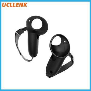 Oculus Quest 3 컨트롤러 그립 핸들 보호대 VR 액세서리용 너클 스트랩이 있는 실리콘 커버