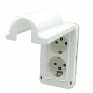 방적콘센트 덮개 매입 2구 가정용콘센트 욕실콘센트