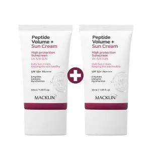 스킨케어 [맥클린] 펩타이드 볼륨 선크림 50ml윤기 생기 보습50ml