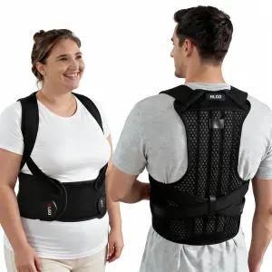 여성용 HLGO 자세 교정기 및 남성용 허리 보조기 지지대 상부 척추 측만증 XL