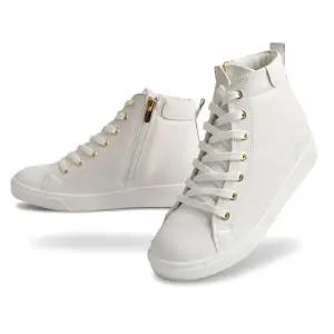 여성 스트리트 패션 하이탑 키높이 스니커즈