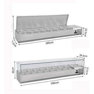 셀프 소형 반찬냉장고 보관통 쇼케이스 온도 스텐 밧트 가정용 물통 음식 밀폐 1열