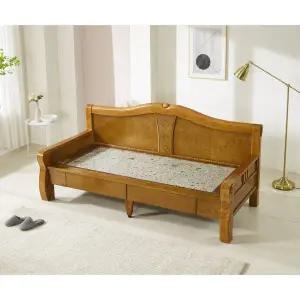 [아시안데코]데코라인 캐슬링 수납 카우치 소파 온열 돌침대, 흙침대 (그린팔보석)