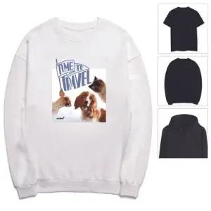 키밍 맨투맨 후드티 여행 블랙 아이보리 기본 WAE4CA3