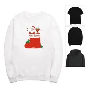 키밍 맨투맨 후드티 크리스마스 산타와 루돌프 WAE517E