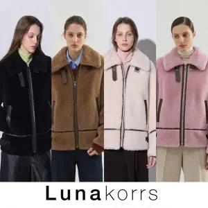 루나코어스 호주산울100 컬리 양모자켓