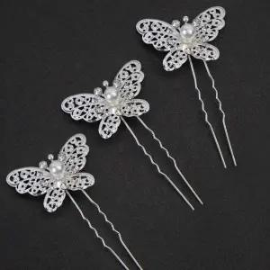 [골드스마일]포인트템헤어삔 업스타일 유지삔 한복 장신구 나비헤어코사지