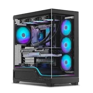 마이크로닉스 WIZMAX 슬로프 컴퓨터 PC 케이스 블랙 [H@lu]